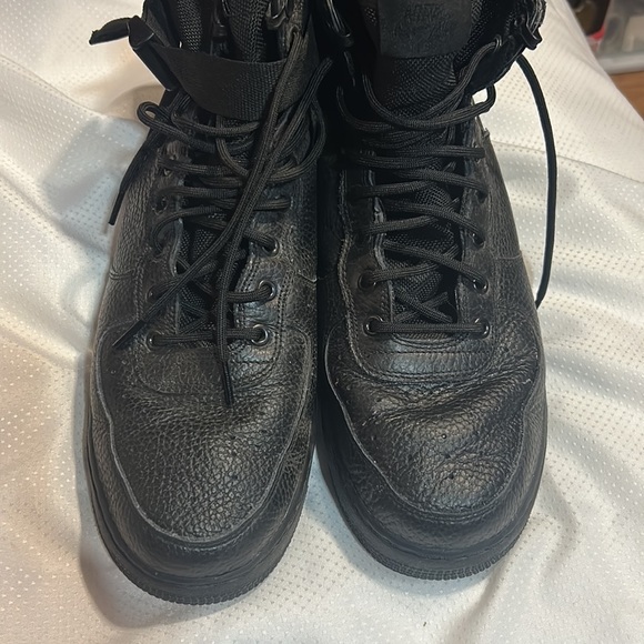 Nike SF Air Force 1 Mid Triple Black Size 13 917753-005 Sneaker Streetwear Shoes - Picture 7 of 8